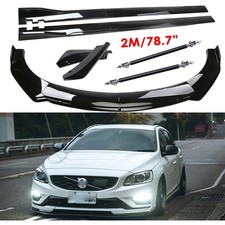 For Volvo V60 V90 S60 S80 Front Bumper Lip Side Skirt Splitter Spoiler Rear Lip For Volvo V60 V90 S60 S80 Front Bumper Lip Side Skirt Splitter Spoiler Rear Lip
