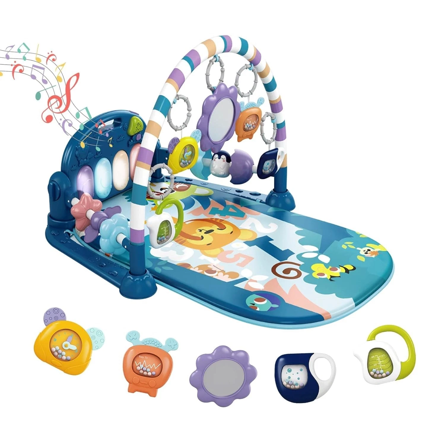 dearlomum Baby Play Mat Gym, Funny Play Piano Tummy Time Activity Mat with 5 ...
Opens in a new wind