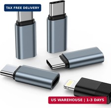 4Pack Apple MFi Certified Lightning to USB C Adapter for iPhone 17e 17 Air 17