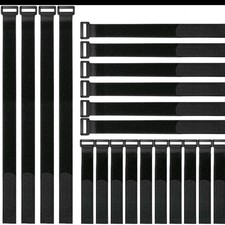 VELCRO Brand Bulk Pack 20 Reusable Fastening Cable Straps with Buckle Variety US