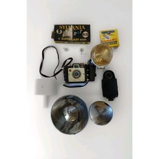 Vintage Kodak Brownie HOLIDAY FLASH Camera with flash with Accessories  Bag