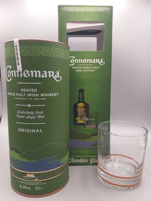 Connemara Peated Single Malt Irish Whiskey 40% Alkohol Irland OVP 0,7 Li Glas