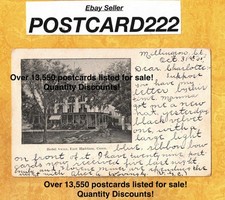 CT East haddam 1905 vintage postcard HOTEL SWAN CONNECTICUT ROADSIDE