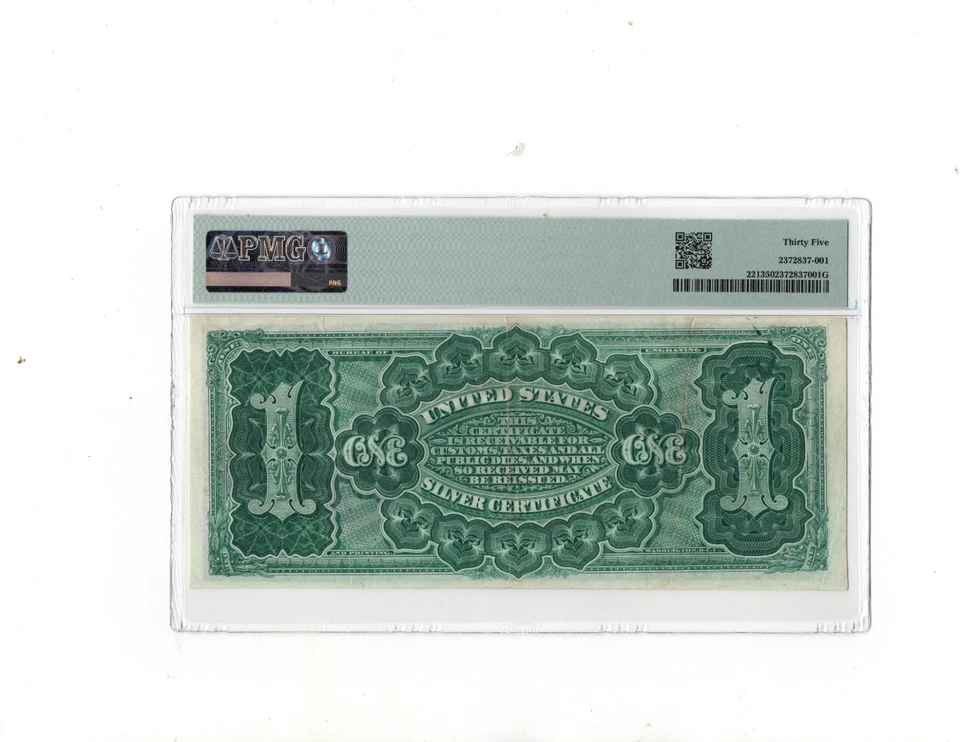 1886 $1 Silver Certificate "Martha" Note.Fr-221 PMG-35 - Image 2 of 2
