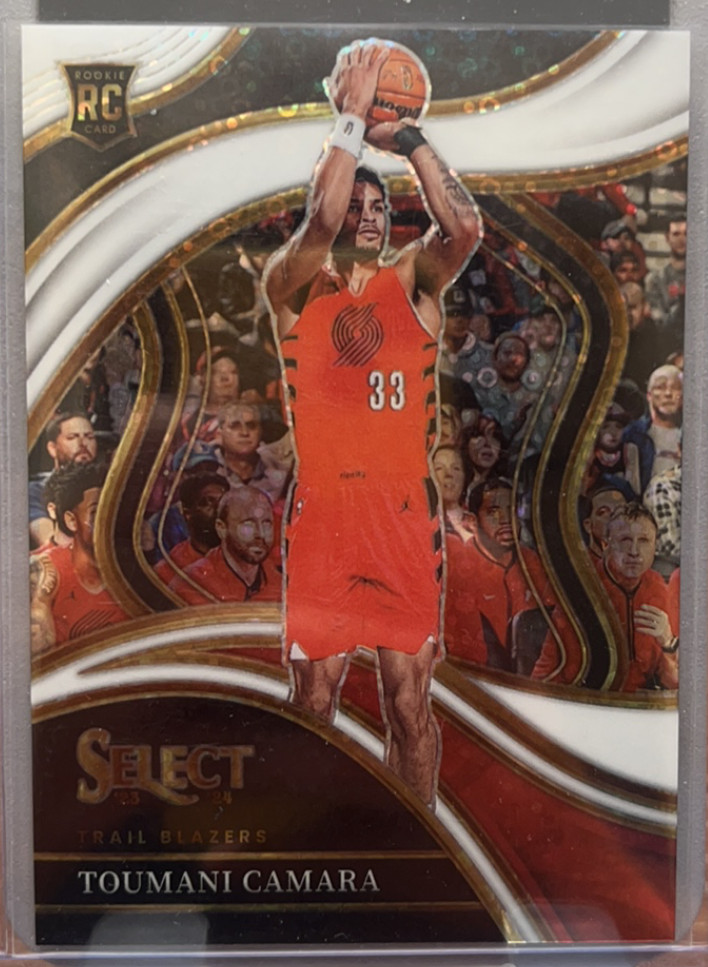 Toumani Camara 2023-24 Panini Select 16/75 White Disco Courtside RC #272