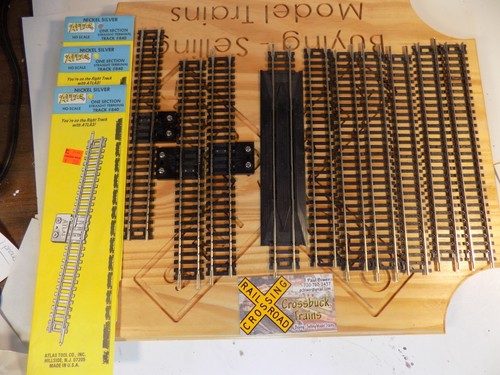 Juego HO Atlas/3 terminales rectos 840 + 6 rectos, 1 reriiler níquel (072911) | Condition: Used