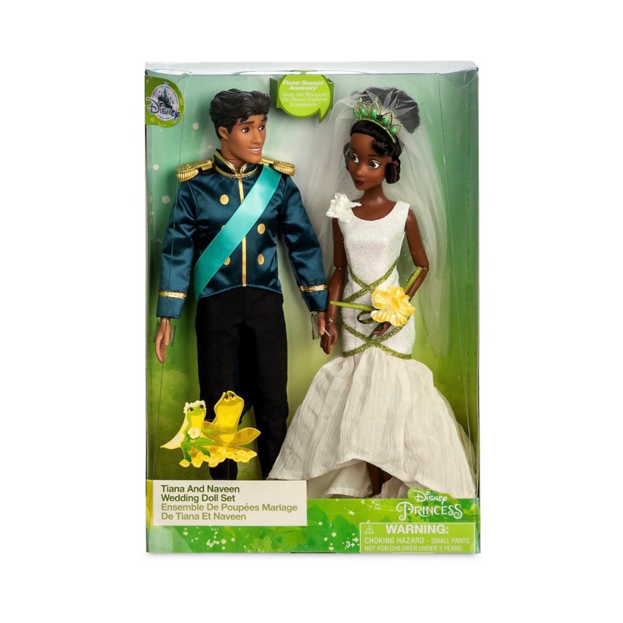 Disney Princess Tiana & Naveen Wedding Doll Set The Princess