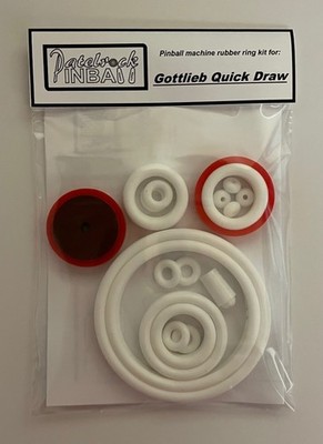 1975 Gottlieb Quick Draw Pinball Machine Rubber Ring Kit