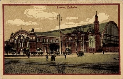 Postcard Hanseatic city of Bremen, station - 5050105