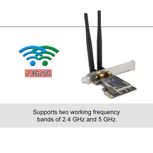 SU N600 PCI-E Desktop Computer High Speed Wireless Network Card For FY - Afbeelding 5 van 9
