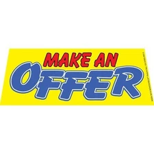 MAKE AN OFFER Windshield Banner