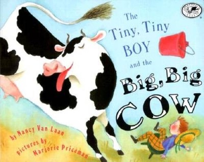 The Tiny, Tiny Boy and the Big, Big Cow (Umbrella Book) - Paperback - GOOD