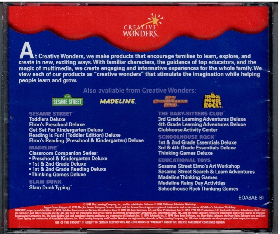 Sesame Street Search & Learn Adventures Pc New XP Ages 3 to 6 Fun Early Learning - Image 2 of 4