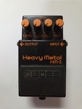Boss HM-2 Heavy Metal Distortion Guitar Effect Pedal - MIJ - Black Label