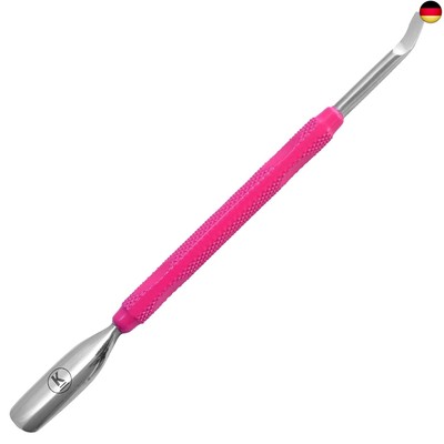 K-Pro Cuticle Pro Pusher Nail Cleaner Stainless Steel Spoon 13,5 cm pink