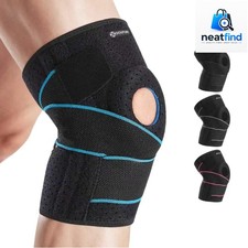 Knee Brace for Men Women, Side Stabilizers Patella Gel Pads Plus Size A...