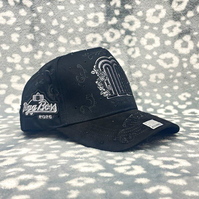 Big Boss Men s Black Embroidered Baseball Cap Hat Adjustable One Size