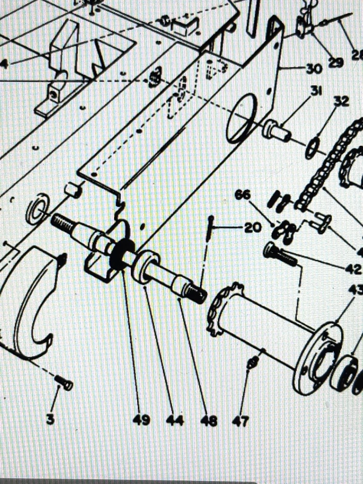 Eje de transmisión de rueda aireador Toro Greens parte #: 59-2700 Foto 2 de 2
