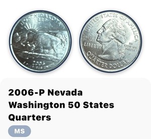 USA NORTH DAKOTA STATE QUARTER 2006 P 25 CENTS - UNCIRCULATED