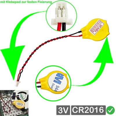 RTC CR2016 CMOS Batterie Stecker kabel kompatibel mit Lenovo FRU P/N: 01HY008