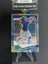 2023 Donruss Optic Gabriel Gonzalez Silver MOJO Rated Prospect Auto 14/25 