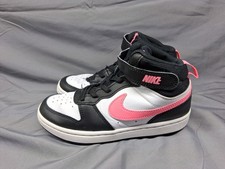 Nike Court Borough Mid 2 Talla 1.5 Juvenil Negro Atardecer Pulso-Blanco CD7783-005 Rosa