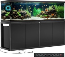 125-150 Gallon Fish Tank Stand Heavy Duty Metal Aquarium Stand with Power Outlet