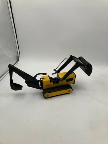 Vintage Tonka T-6 Yellow & Black Metal Toy Excavator With Moving Parts