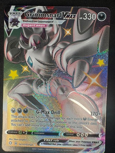 Grimmsnarl VMAX SV117/SV122 Holo Ultra Rare Shining Fates Shiny Vault Pokemon NM