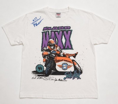 Vintage 1994 Madd Maxx Side Hack Yamaha Racing T Shirt Large Moto Graphic Tee