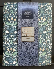 William Morris At Home King Duvet Set Flower Pot China Blue 100% Cotton Sateen