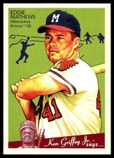 Eddie Mathews 2008 Upper Deck Goudey #102 Braves MLB READ FREE SHIP AutographDen