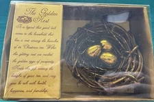 Vintage NIB Golden Nest Christmas Tree Ornament Roman Inc. Holiday Traditions