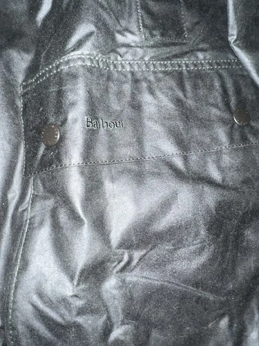 Rare Brand New with tags BARBOUR Men Border Wax Jacket hard to get size 46 Sage image 8