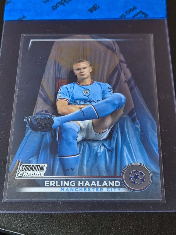 2023 Topps Stadium Club Chrome Erling Haaland CHROME BASE Manchester City