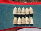 10 Various Style Union Sharps Carbine Civil War Bullets