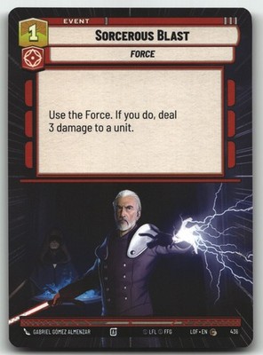 Sorcerous Blast (Hyperspace) Common Legends of the Force 436 NM