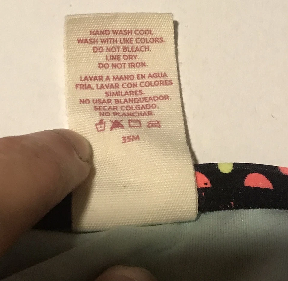 Traje de baño Op parte inferior de bikini talla mediana 7-9 lunares multicolores Foto 4 de 4