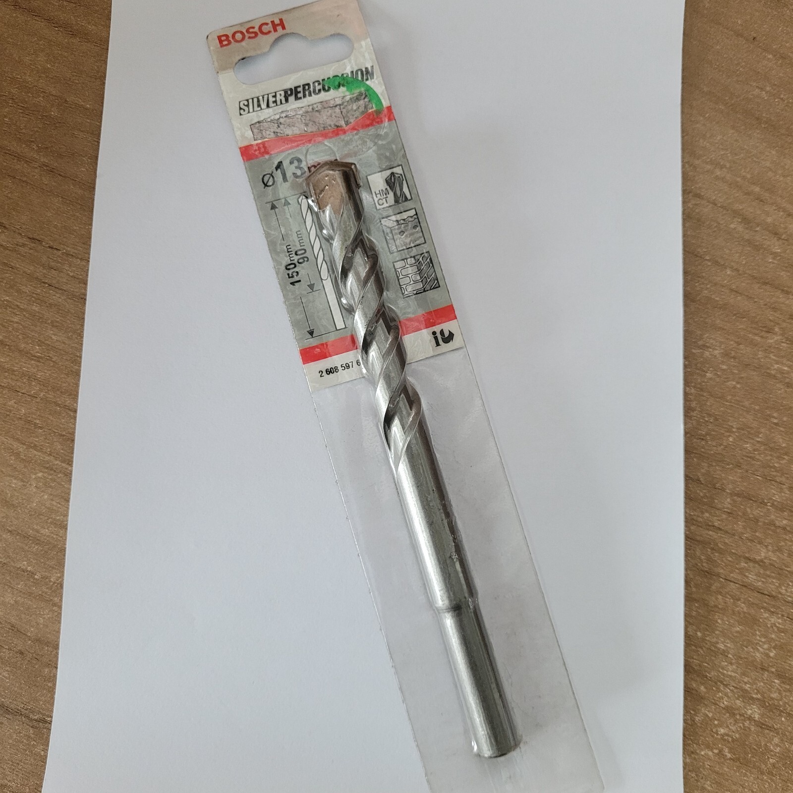 BOSCH PUNTA SILVER PERCUSSION 13 MM 2608597668 SPIRALE CALCESTRUZZO