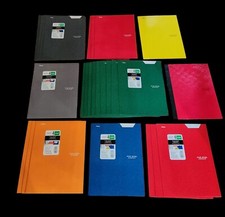 New Lot of 26 Mead Five Star 4 pocket Folders Red Stay put tab mixed colors