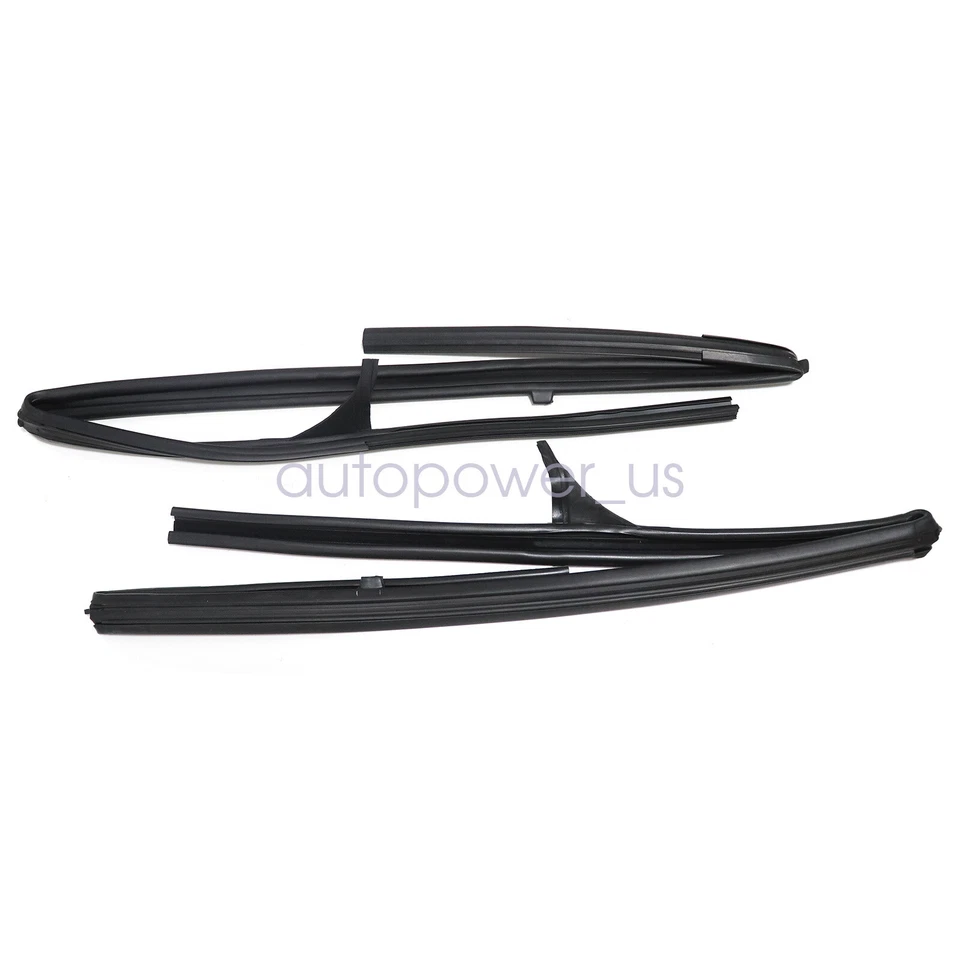 Cauchos de vidrio para puerta delantera para Nissan Frontier 1998-2005 803312S400 803302S400 Foto 4 de 4