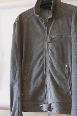 EMPORIO ARMANI MENS LAMB LEATHER JACKET | eBay