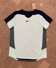 Nike Court Tennis Shirt Top Pickleball Slam DD8431-379 Men's Size Large Slim Fit