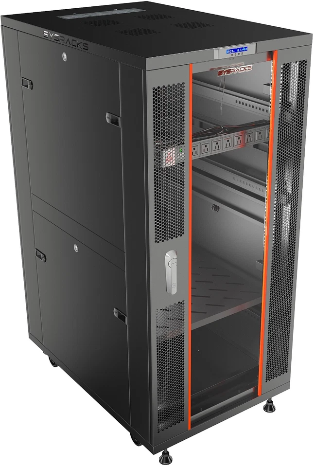 Sysracks 32U 24'' Deep IT Network Data Server Rack Cabinet - Image 2 of 4
