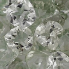 LIGHT GREEN AMETHYST 6 MM HEART CUT SOLD PER STONE F-1431