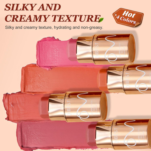 Creme Blush Stick, 3-In-1 Multi Blusher Stick Für Wangen Lippen Augen, Leichtes - Bild 7 von 12