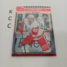 2009-10 O-Pee-Chee Foil Red Wings Hockey Card #233 Brad Stuart