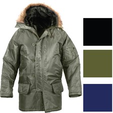 Cold Weather N-3B Military Snorkel Parka Jacket Long Insulated N3B Winter Coat