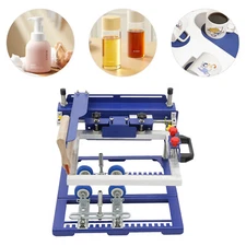 Curved Surface Bottle Screen Printing Machine For Cylindrical + Conical Products