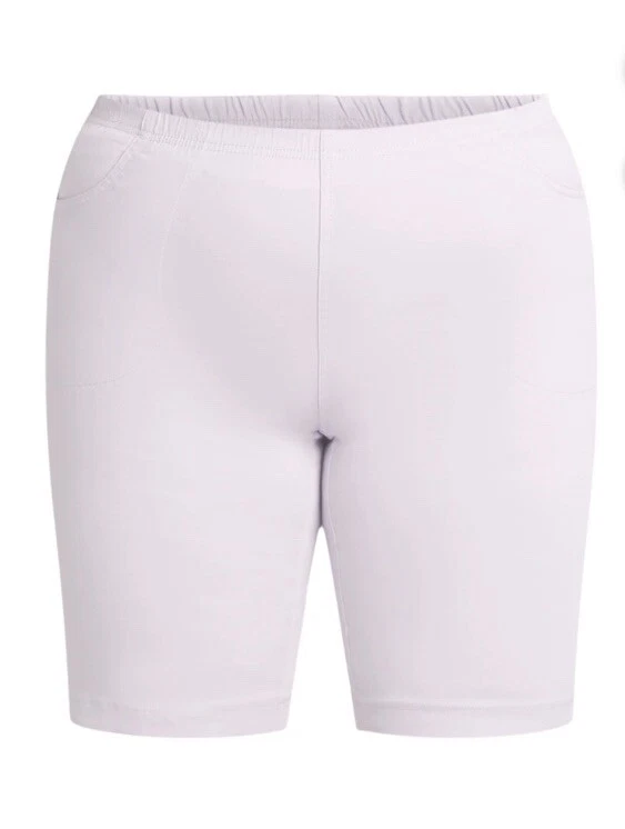 Bermudas elásticas Just My Size para mujer lavanda 4 bolsillos talla 2X nuevas con etiquetas Foto 4 de 4